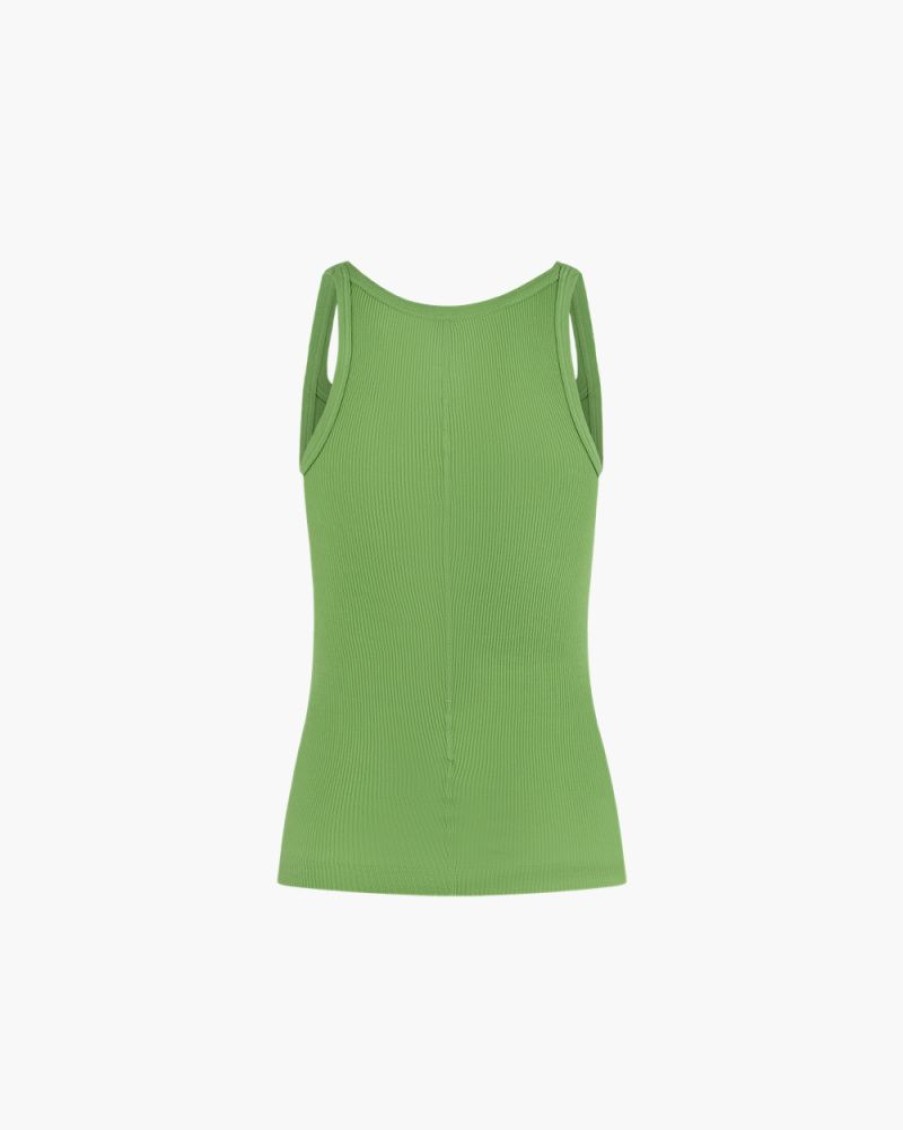 Abbigliamento RE/DONE | Canotta Ribbed Verde