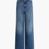 Abbigliamento SELF-PORTRAIT | Pantaloni Wide Leg In Denim Blu