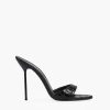 Scarpe PARIS TEXAS | Mule Lidia Stampa Croco Glossy Nero