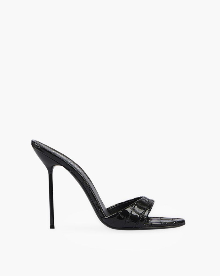 Scarpe PARIS TEXAS | Mule Lidia Stampa Croco Glossy Nero