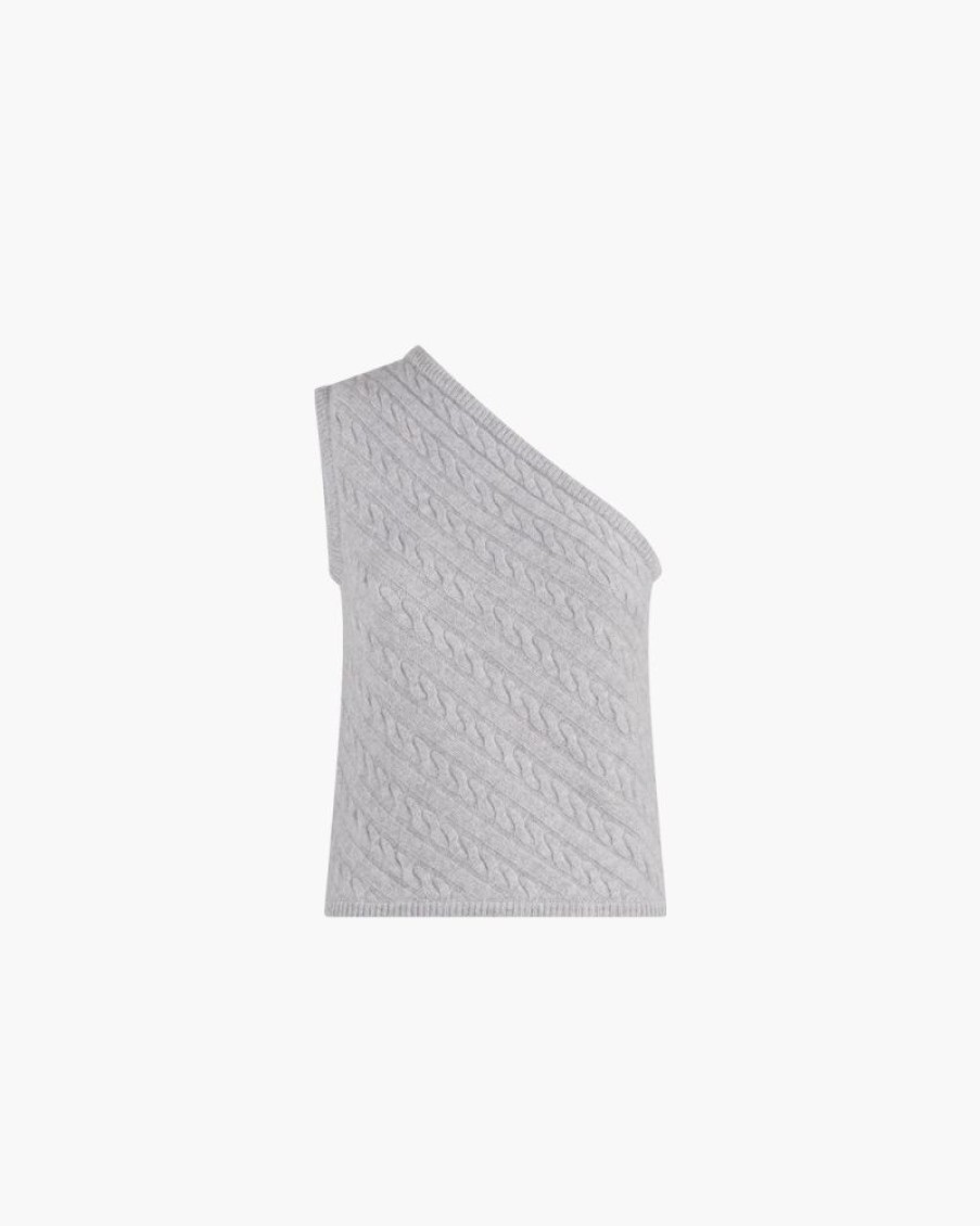 Abbigliamento ZEYNEP ARCAY | Top Monospalla A Trecce Grigio