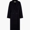 Abbigliamento THE LOOM | Cappotto Lungo A Doppio Petto Blu