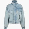 Abbigliamento REV | Bomber Oversize Bree In Denim Light Blue