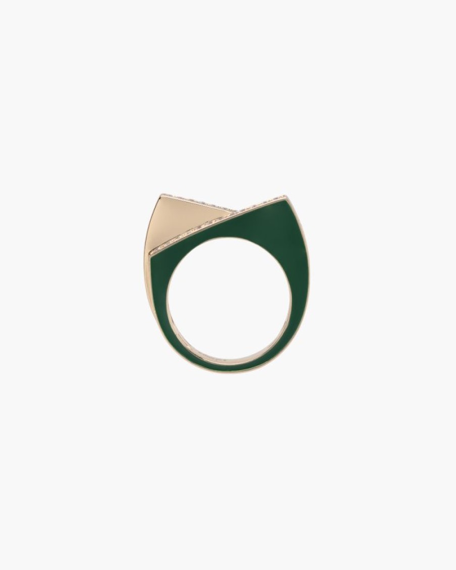 Accessori RAINBOW K | Anello Handcuff Verde Scuro