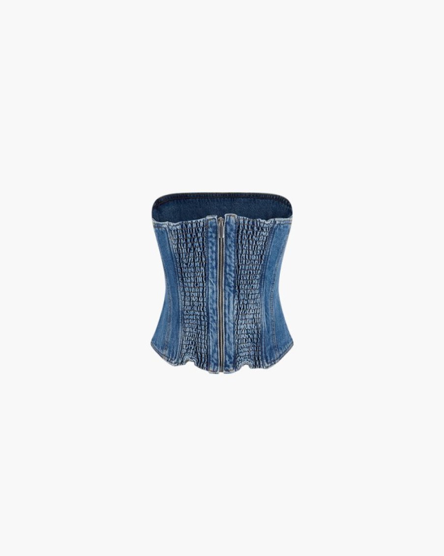 Abbigliamento MAGDA BUTRYM | Corsetto In Denim Blu