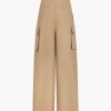 Abbigliamento ANDREADAMO | Pantalone Con Doppia Cintura Beige