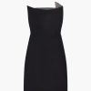 Abbigliamento ROLAND MOURET | Abito Mini In Lana E Seta Nero