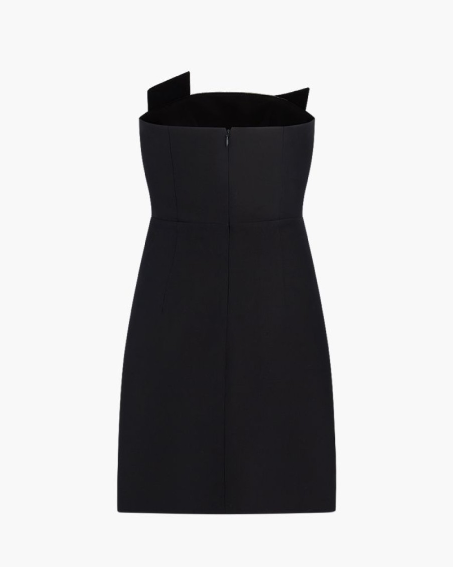 Abbigliamento ROLAND MOURET | Abito Mini In Lana E Seta Nero