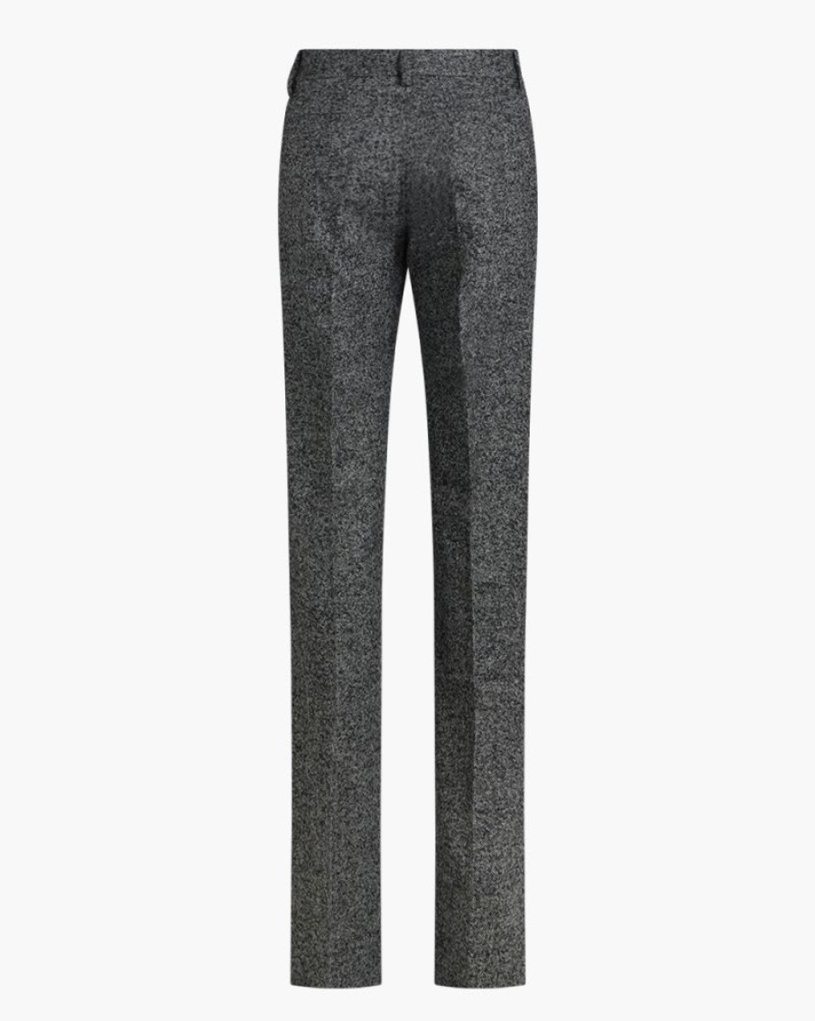 Abbigliamento ALESSANDRA RICH | Pantaloni In Tweed Di Lana Grigio