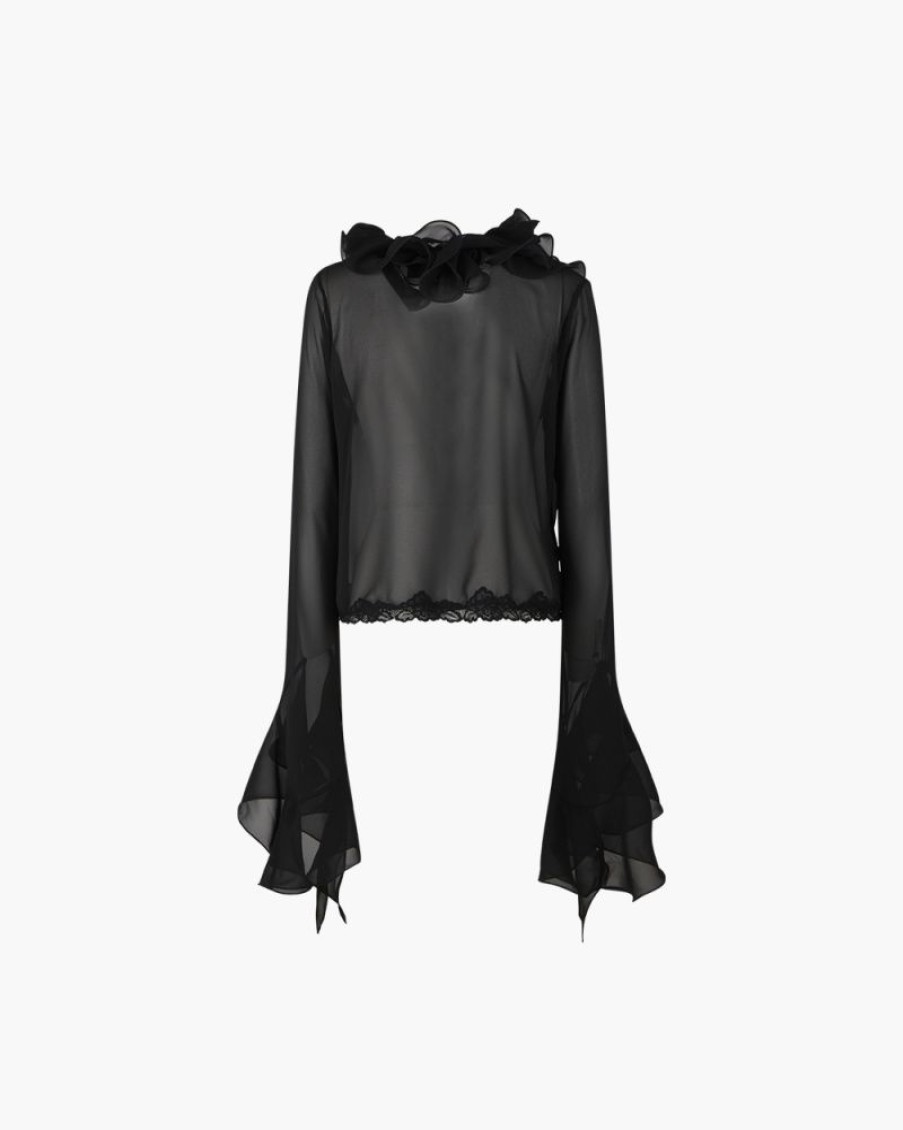 Abbigliamento VAILLANT | Blusa Con Balza Froufrou Nera