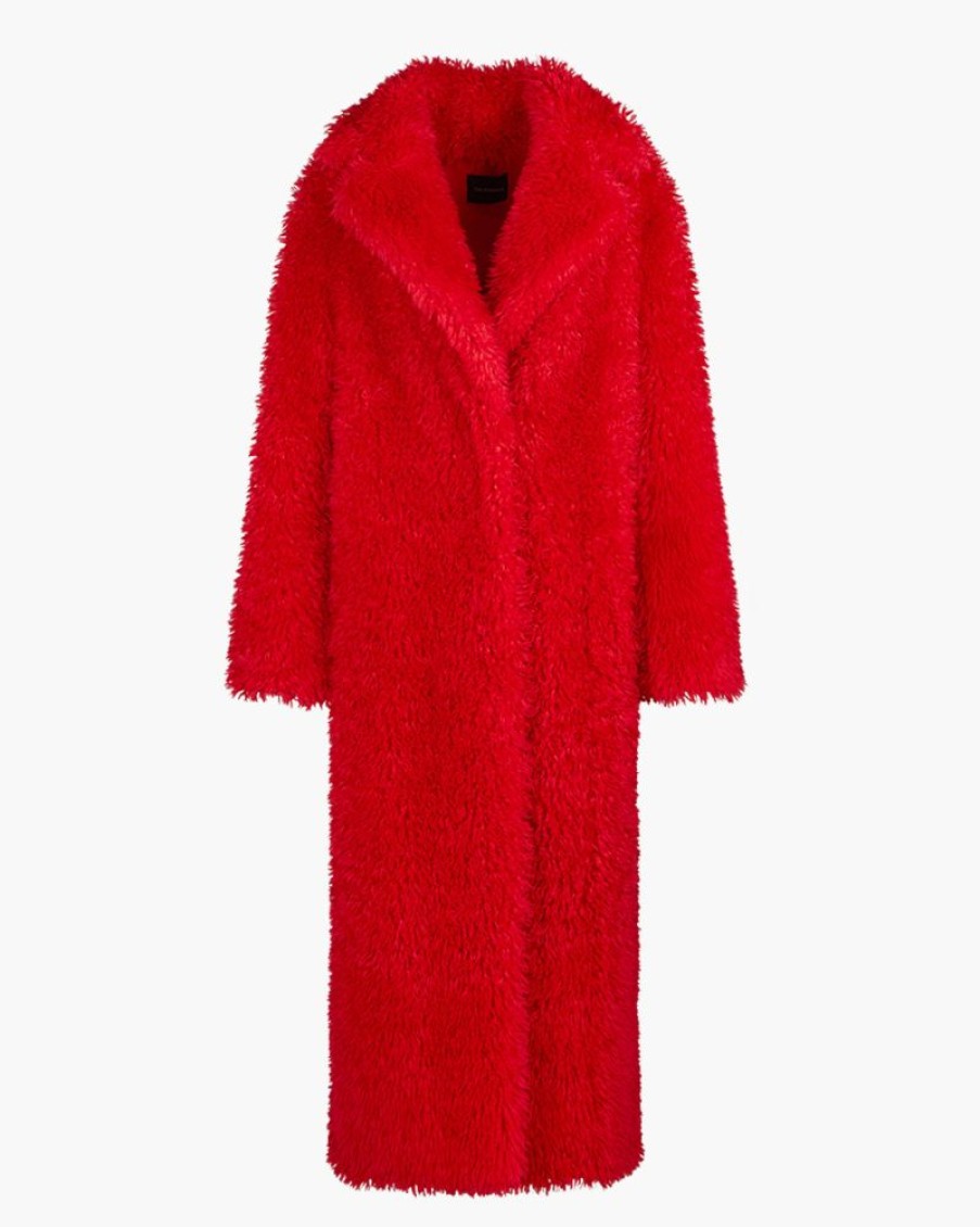 Abbigliamento THE ANDAMANE | Cappotto Maxi Olena Rosso