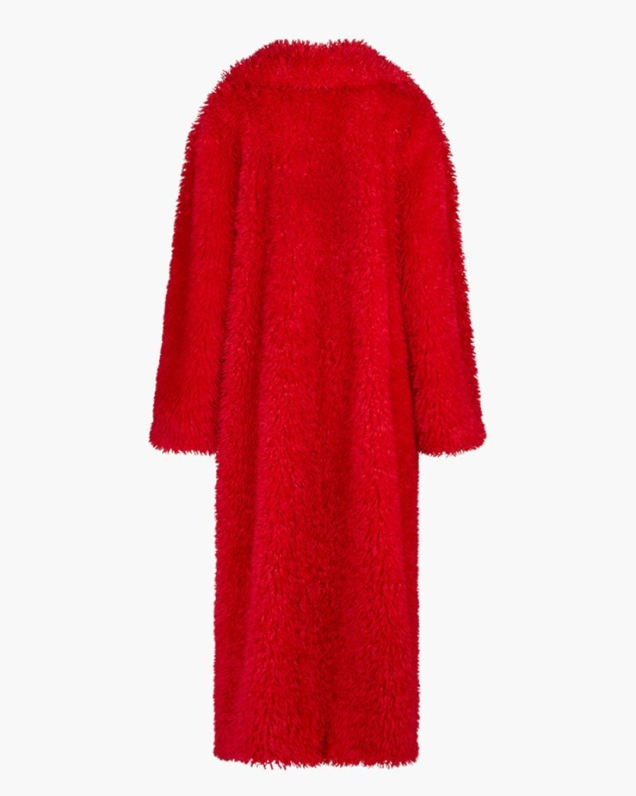 Abbigliamento THE ANDAMANE | Cappotto Maxi Olena Rosso