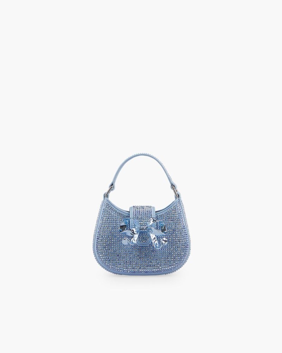 Borse SELF-PORTRAIT | Borsa Micro Con Fiocco E Strass Blu