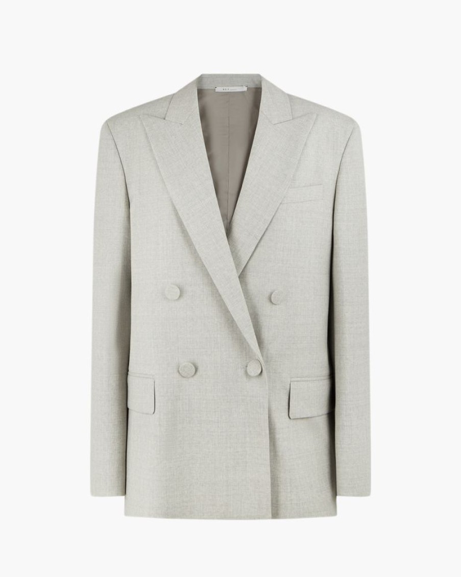 Abbigliamento REV | Blazer Doppio Petto Shiloh Grigio