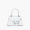 Borse SELF-PORTRAIT | Mini Bow Bag In Pelle Bianca