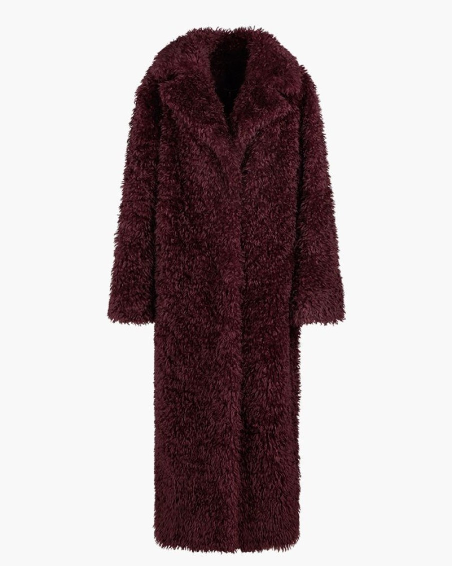 Abbigliamento THE ANDAMANE | Cappotto Maxi Olena Rouge Noir