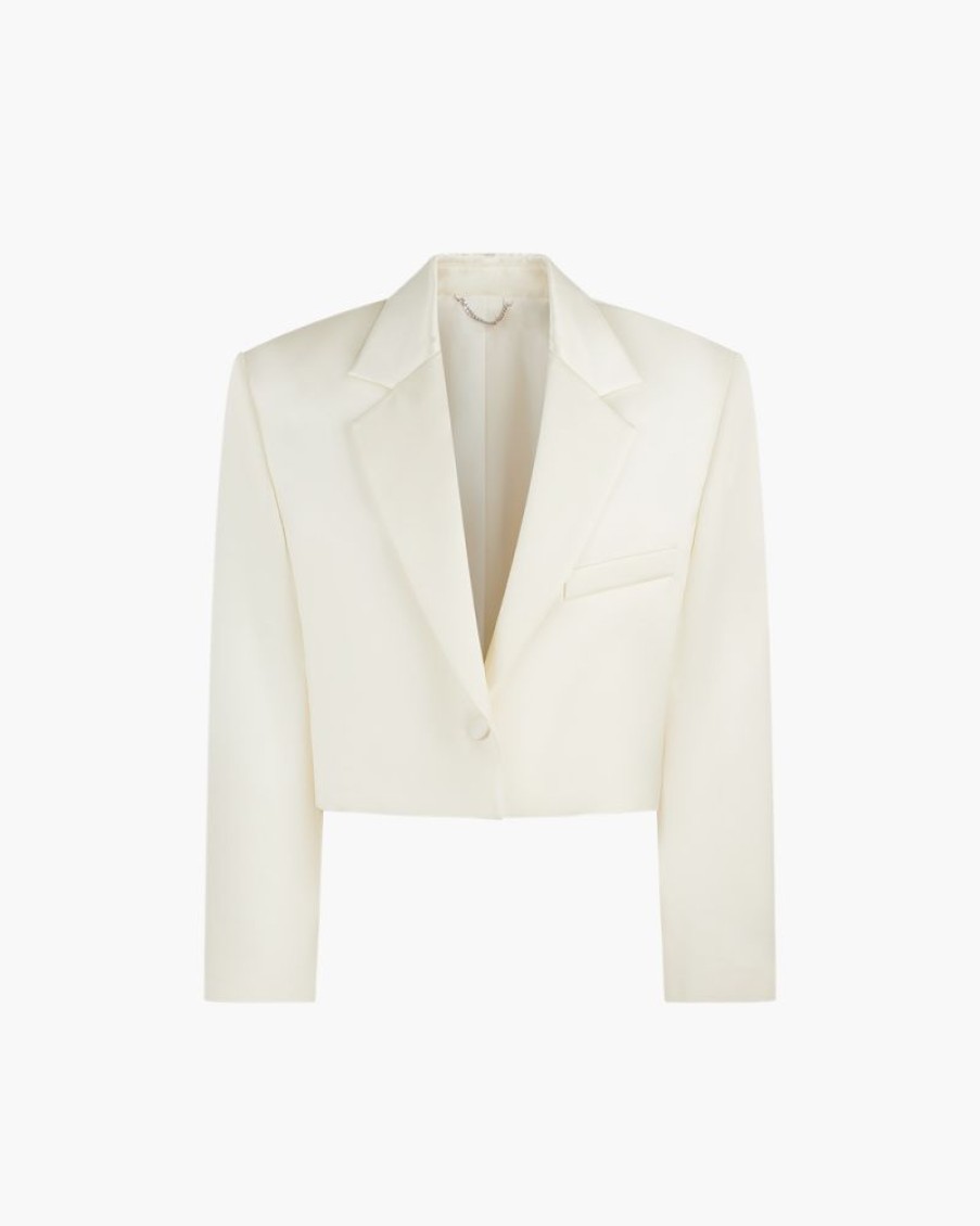 Abbigliamento MAGDA BUTRYM | Blazer Crop Bianco