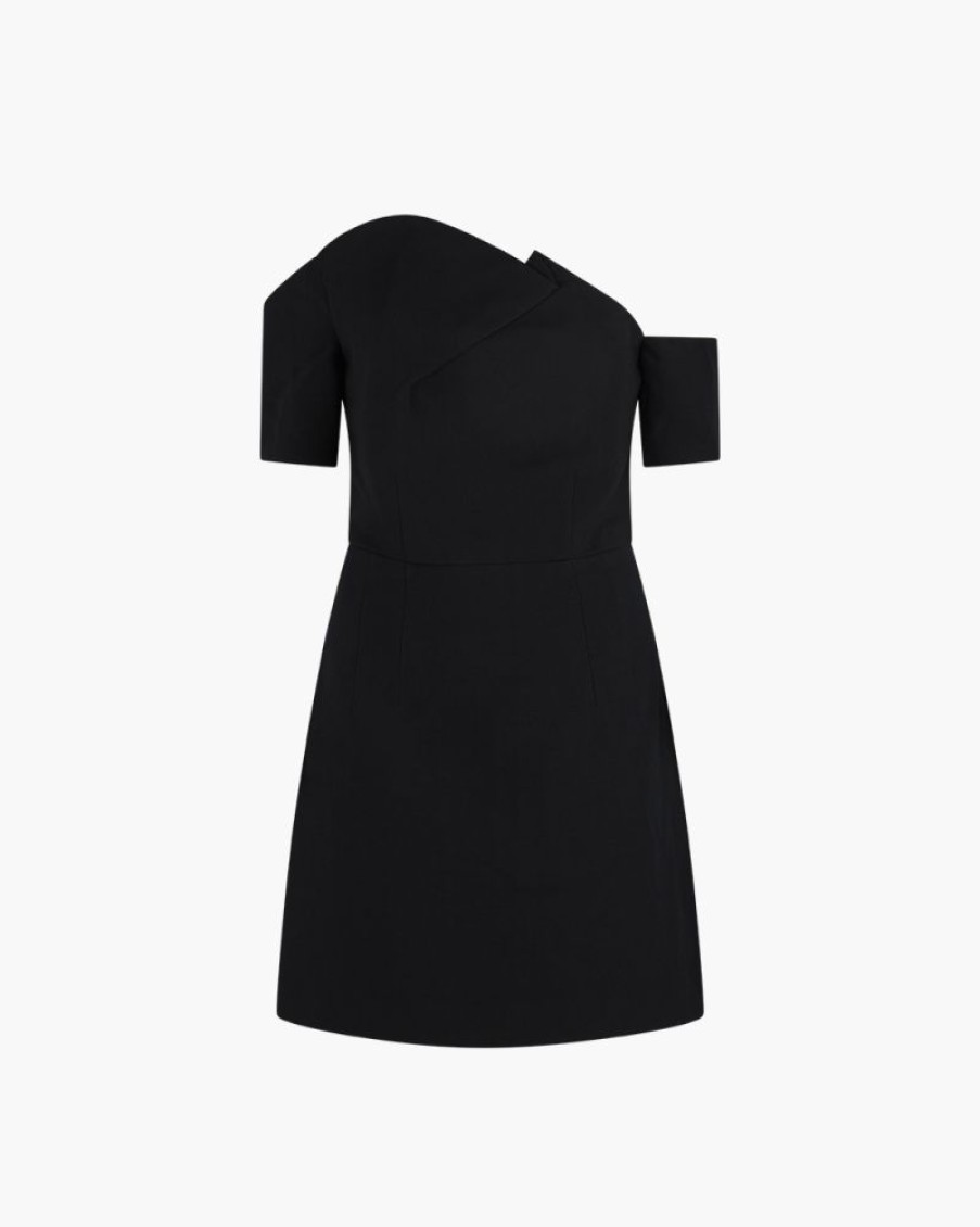 Abbigliamento ROLAND MOURET | Abito Mini Nero Asimmetrico