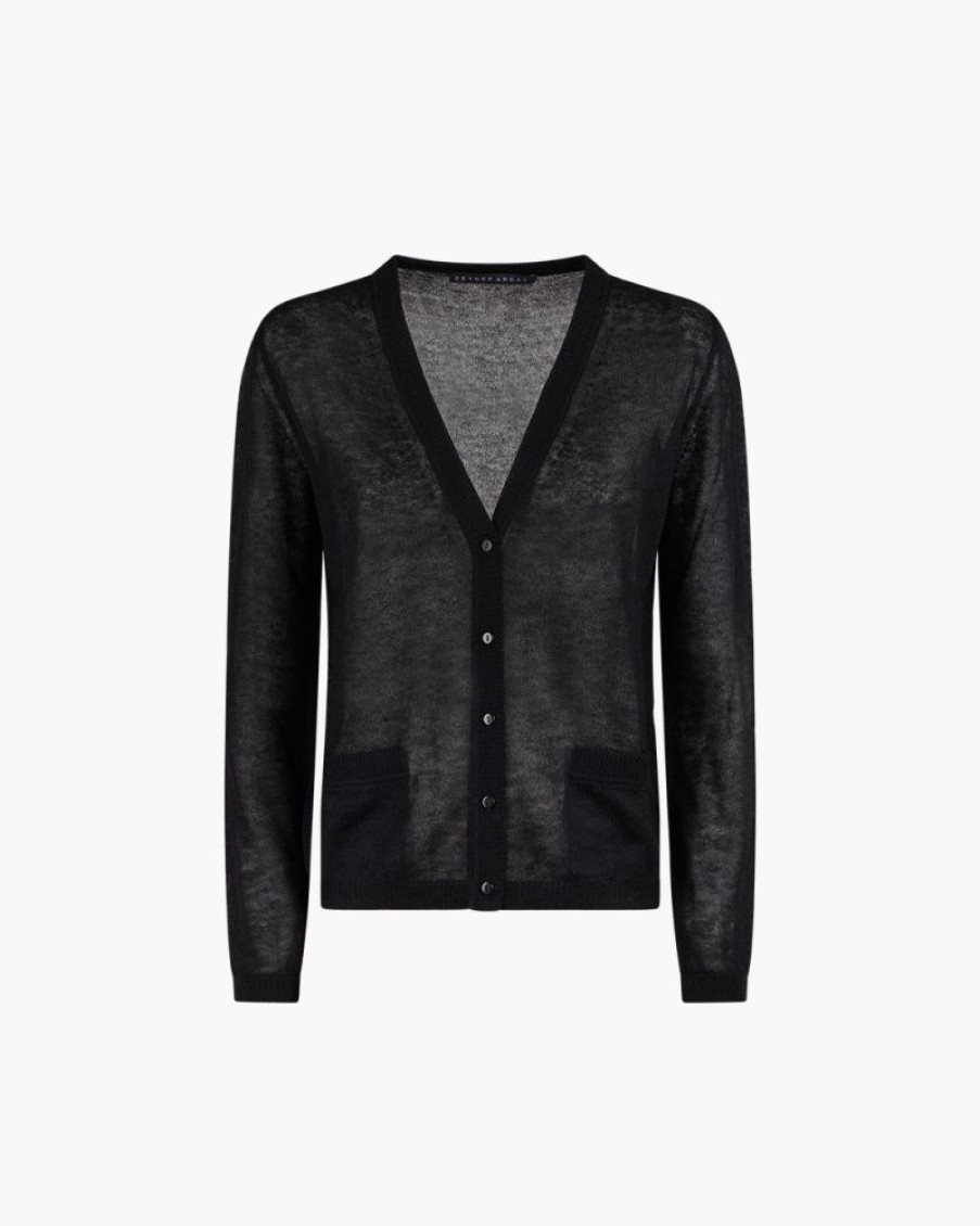 Abbigliamento ZEYNEP ARCAY | Cardigan In Mohair Nero