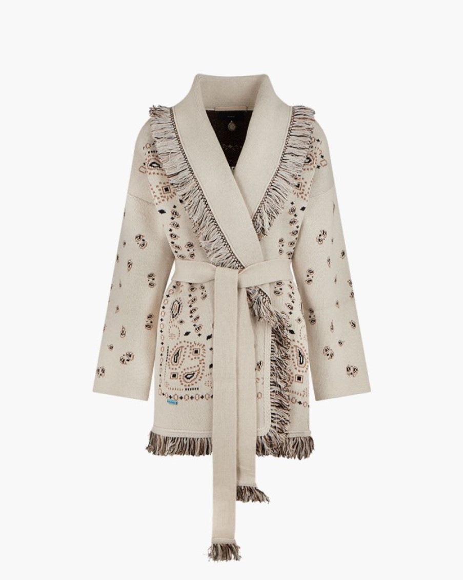 Abbigliamento ALANUI | Cardigan Bandana Jacquard Beige