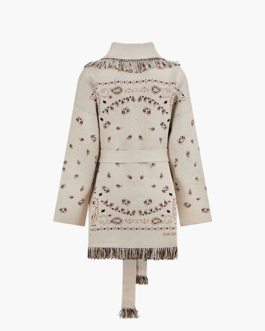 Abbigliamento ALANUI | Cardigan Bandana Jacquard Beige