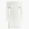 Abbigliamento SELF-PORTRAIT | Abito Mini A Costine Bianco