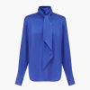 Abbigliamento ALEX PERRY | Camicia Con Fiocco Fallon Blu