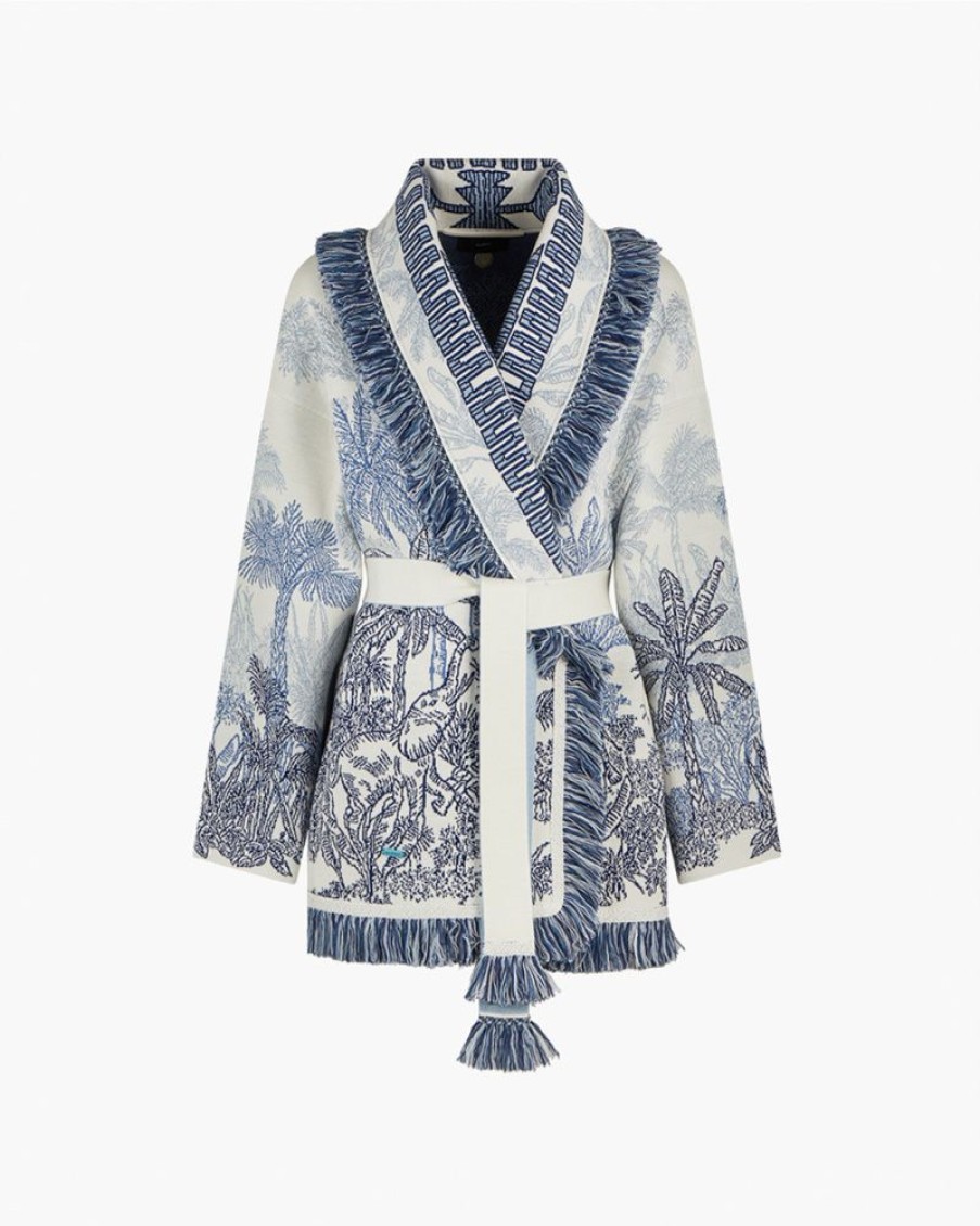 Abbigliamento ALANUI | Cardigan Jungle Toile De Jouy Bianco