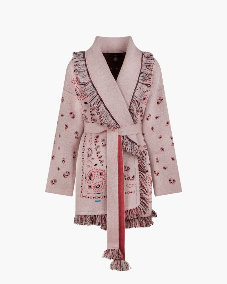 Abbigliamento ALANUI | Cardigan Bandana Jacquard Rosa