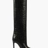 Scarpe PARIS TEXAS | Stivale Stiletto Stampa Croco Glossy Nero