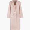 Abbigliamento THE LOOM | Cappotto Lungo Con Revers Rosa