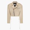 Abbigliamento MAGDA BUTRYM | Giacca Crop Biker Beige