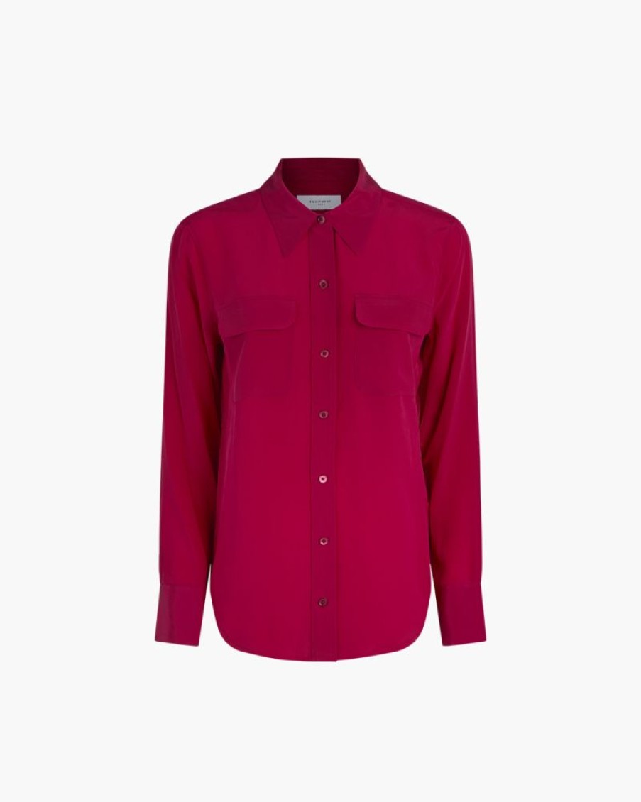 Abbigliamento EQUIPMENT | Camicia A Maniche Lunghe Rossa