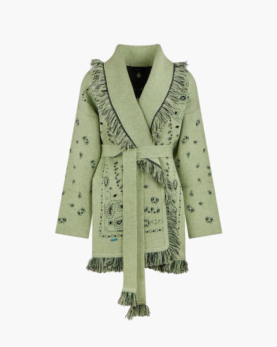 Abbigliamento ALANUI | Cardigan Bandana Jacquard Verde